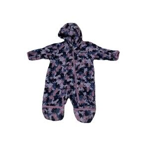 Columbia Infant Baby Snowtop II Bunting Size 0-3 Months Purple Paisley/Camo